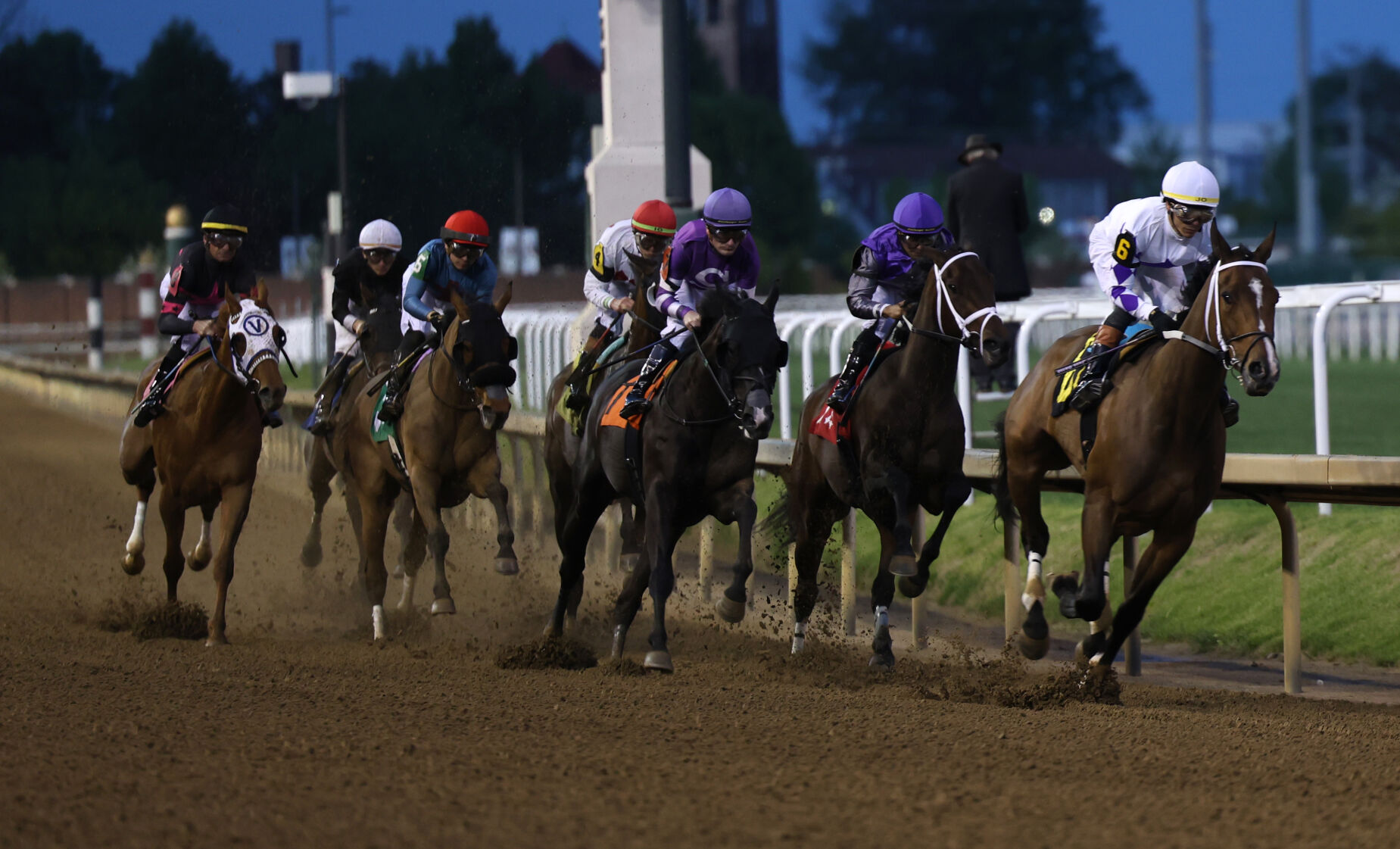Horses run at night - Churchill Downs April 26.JPG